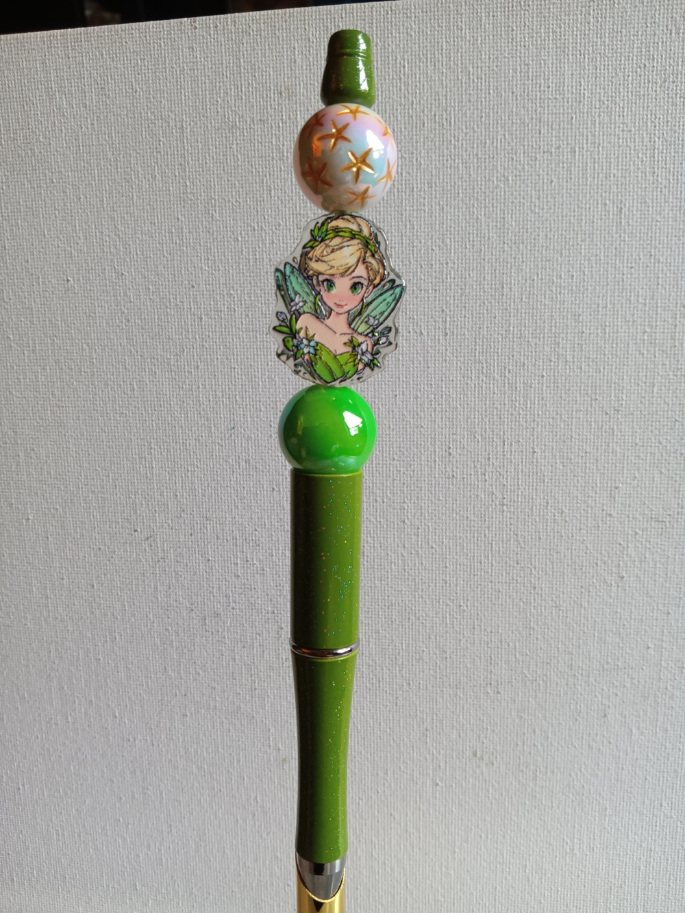 Green Fairy-Themed Beadable Pen